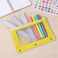 thumbnail image 4 of ZKCCNUK Pencil Pouch for 3 Ring Binder, Waterproof Zipper File Bags with Clear Window, Oxford Office Filing Documents Storage Folder Office Supplies, 4 of 8