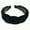Black, variant on Velvet Braided Headband Women Hair Hoop, Stretchy Comfortable Non-Slip Hair Accessories
