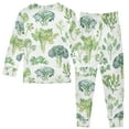 thumbnail image 2 of joogoo Various Vegetables 2 Piece Long Sleeve Tee and Pants Cotton Pajama Set 3T, 2 of 7