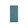 thumbnail image 4 of Eiffel Storage Cabinet in Matte Black and Aqua Blue (Set of 2), 4 of 7