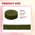 thumbnail image 2 of Uxcell Velvet Ribbon Wide Handmade Frayed Raw Edge Thick Fringe Ribbon Wide Fringe Fabric Ribbons Glass Green, 2 of 6