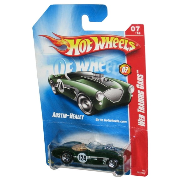 Hot Wheels Web Trading Cars (2007) Green Austin-Healey Car 083/196