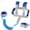 Blue, variant on BUTOMKY 2 in 1 Toddler Anti Lost Wrist Link with Safety Lock,4.9Ft Baby Leash Harness, Child Anti Lost Walking Wrist Leash for Kids Toddlers