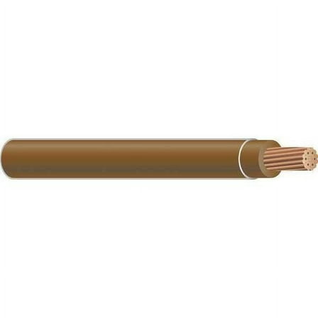 THHN Building Wire, Copper, 14 AWG, 1C, Brown, Stranded, 500 ft
