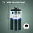 thumbnail image 3 of Propane Tank, Propane Camping Cylinder, Propane Fuel Cylinder 16 oz, Propane Gas to Broil Sous Vide for Welding Brazing Soldering, Pack of 2, 3 of 7