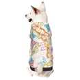 thumbnail image 1 of Balery Retro Colorful Butterfly Sudadera con Capucha para Perros Pequeños – Ropa para Mascotas, Disfraz para Perros y Gatos, Ideal para Fiestas y Cosplay-X-Small, 1 of 7