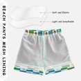 thumbnail image 3 of FORMRS Boys Swim Trunks Quick Dry Mesh Lining Beach Boardshorts, Sizes XS-XL, Christmas Dog Paws Pattern, 3 of 7