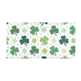 thumbnail image 2 of Haosy Clover with Green Plaid Bathroom Rugs Non Slip Absorbent Soft Plush Quick Dry Bath Mat, 39"x20", 2 of 8