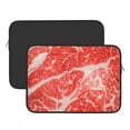 thumbnail image 3 of Bingfone Beef Steaks Laptop Sleeve Case 13 Inch, 360° Protective Computer Carrying Bag, 3 of 9