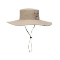 thumbnail image 4 of Sombrero de cubo Yuyangstore Impermeable Pescador Caqui Sombrero de protección solar, 4 of 8