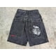 thumbnail image 1 of JNCO Pantalones cortos Y2K Hip Hop 2023 Harajuku gótico bolsillo pantalones vaqueros sueltos pantalones cortos hombres, 1 of 5