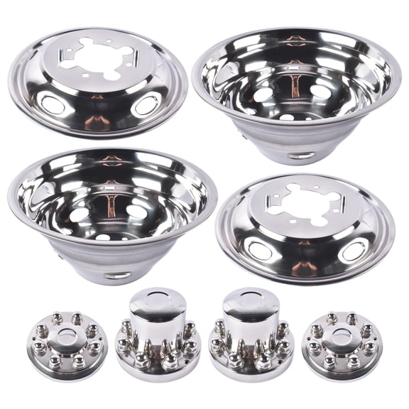 Koomaha 17" Dually Wheel Simulators Dual Rim Covers Hubcaps for 2003-2018 Dodge Ram 3500