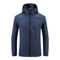 thumbnail image 2 of Weiqiqre Mens Lightweight Running Jacket Sun Protection Top Solid Color Long Sleeved Hooded Top, 2 of 7