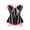 #146Pink, variant on Women Vintage Retro Lace Up Back Bustier Waist Cincher Overbust Corset Top Strapless Party Renaissance clothing