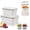 Gray, variant on 2/3 PCS Fruit Storage Containers for Fridge, Produce Containers for Fridge with Removable Colander for Salad Berry Lettuce Keeper