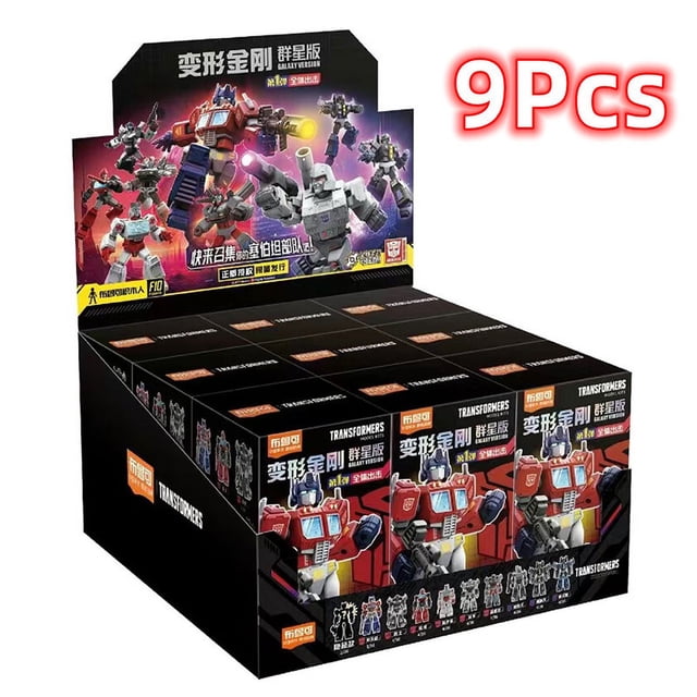 1/9pcs Transformer building block Splicing toys Optimus Prime bumblebee Shockwave Megatron Robot Action Figure Toy For Kids Gift