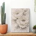 thumbnail image 2 of White Flower Texture Canvas Wall Art – Abstract Floral Canvas Painting, Printed White Flower Artwork, Black and White Modern Floral Wall Decor, 2 of 7