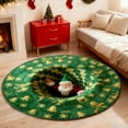 thumbnail image 4 of TIELUTT Christmas 3D Rug – Christmas Optical I Llusion Rugs Decorative Rug with Depth Pattern Theme Santa C Laus Quilted Round Bedroom Soft Rug Blankets Knit Blankets Room Rugs for Bedroom Home Rug, 4 of 4