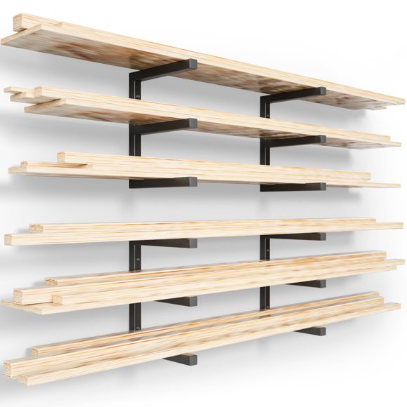 Estante organizador de madera YYR, 6 niveles, capacidad de 544 kg