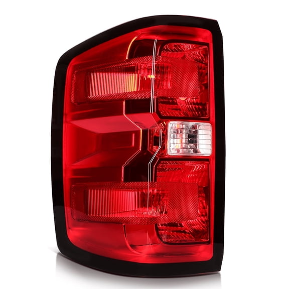 ECCPP Tail Lights for 2014 2015 2016 2017 2018 2019 for Chevy Silverado Left Tail Light Assembly Red Clear Lens GM2800293