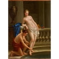 thumbnail image 2 of Joseph-Marie Vien 11x14 Black Ornate Wood Framed Double Matted Museum Art Print Titled: Callisto, Nymph of Diane Out of the Bath (1763), 2 of 5
