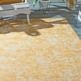 thumbnail image 3 of SAFAVIEH Courtyard Isolde Abstract Indoor/Outdoor Area Rug, Gold/Ivory, 6'7" x 6'7" Square, 3 of 6