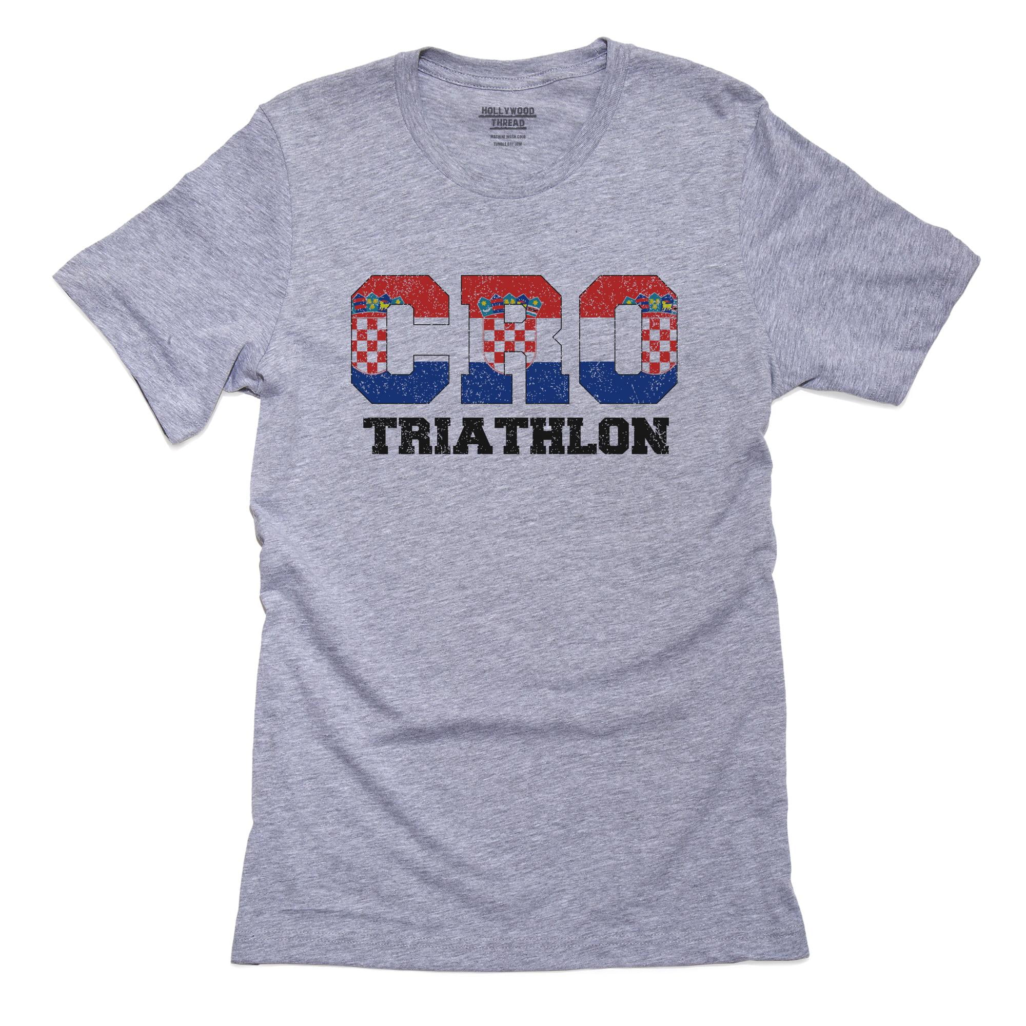 Croatia Triathlon Olympic Games Rio Flag Men's Grey TShirt