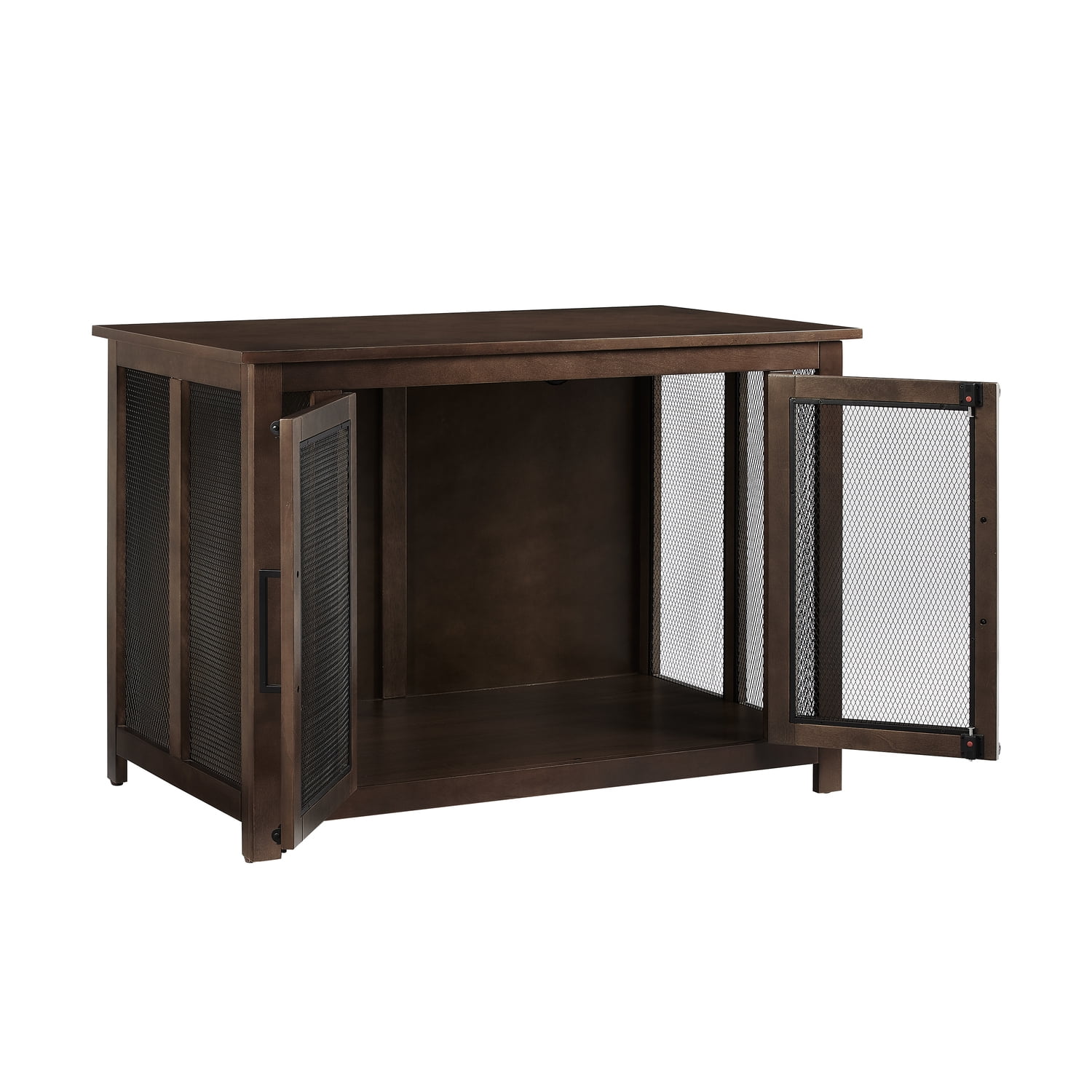 Crosley Furniture Dane Credenza Console Table Dog Crate Kennel for Pets