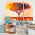 thumbnail image 2 of Designart ' Impressionist Landscape Colorful Abstract Tree ' Modern Canvas Wall Art Print, 2 of 3