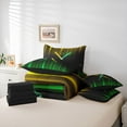 thumbnail image 6 of Manfei Neon Light Sword 7-Piece Twin Bedding Sets,Cartoon Lightsaber Bedding Comforter Set,Green Yellow Black Sheet Sets For Kids,Luxury Bedroom Decor Reversible, 6 of 8