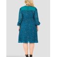 thumbnail image 4 of Standards & Practices Plus Size Balloon Sleeve Velvet Trim Peasant Dress 2X, 4 of 5