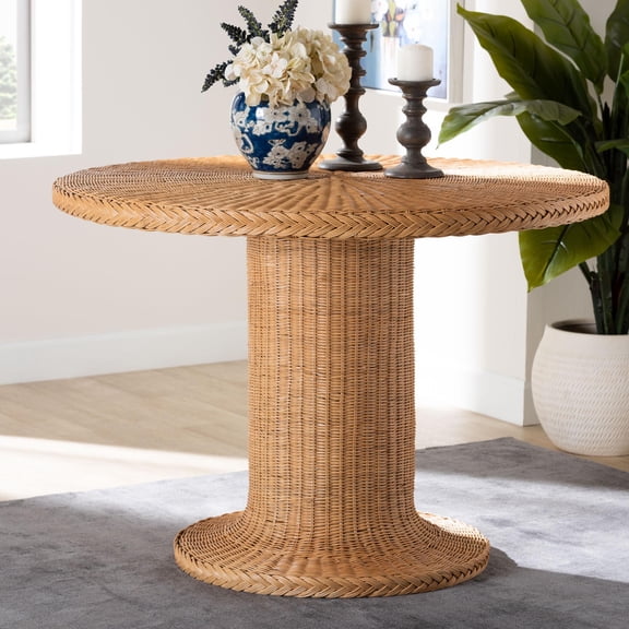 bali & pari Farrow Boho Dining Table, Light Honey