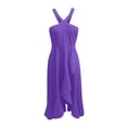 thumbnail image 3 of WILLBEST Vestidos Largos Casuales Para Mujer Vestido De Fiesta De Graduación Con Dobladillo De Color Sólido A La Moda Para Mujer, 3 of 3