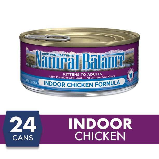 Natural Balance Indoor Formula Wet Cat Food, 5.5Ounce Can Walmart