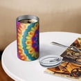 thumbnail image 3 of 20oz Coffee Tumblers Colorful Tie Dye Layered Mandala Stainless Steel Vacuum Insulated Travel Tumbler Coffee Cups Mug with Lid and Straw with Cleaning Brush for Cold & Hot Drinks, 3 of 5