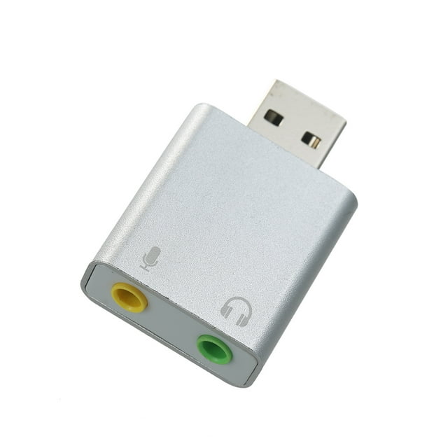 Tarjeta de sonido externa USB 7.1 USB a micrófono de auricular de 3,5 mm