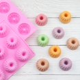 thumbnail image 4 of WIFKLSIIPG 18 Lianqifeng Cake Mini Chocolate Baking Tray Silicone Modeling Tool Dessert Modeling Tool(Pink), 4 of 4