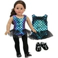 thumbnail image 3 of Sophia's Jazz Leotard Costume and Tap Shoes for 18'' Dolls, Black, 3 of 4