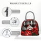 thumbnail image 4 of Fotbe Red Wine Rose Bolsa de Almuerzo con Estampado, Lonchera Aislada, Contenedor de Comida Reutilizable Tipo Cooler a Prueba de Fugas, 4 of 6