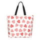 thumbnail image 1 of Balery Pink Hearts1 Bolsa Tote Estilo Estético con Cremalleras, Bolsa de Hombro, Bolsa de Compras Grande y Plegable, 1 of 8