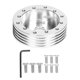 thumbnail image 1 of 1in Aluminum Steering Wheel Hub Spacer for 5 6 Hole Wheels to 3 Hole Adapter(Silver), 1 of 3