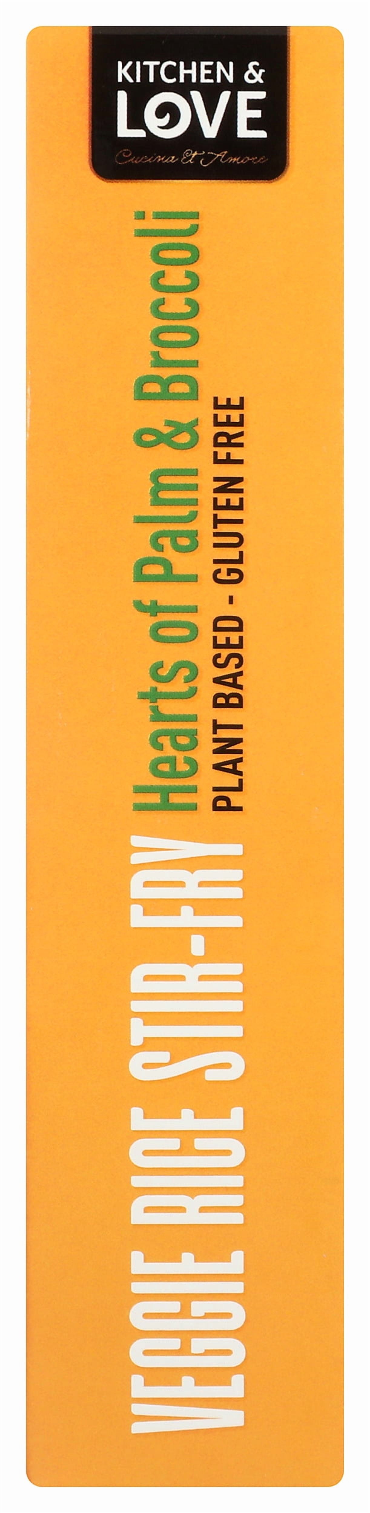 Pack of 6, Kitchen And Love Hearts of Palm Broccoli Veggie Rice Stir-Fry, 8 oz