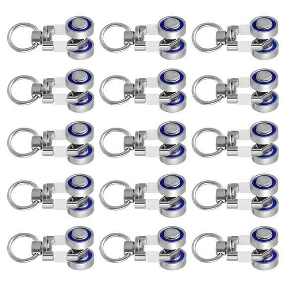 15 Pcs Curtain Rail Gliders Slide Track Pulleys Roller Slider Carrier