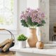 thumbnail image 3 of Piezas de Flores Artificiales, Hortensias, Plantas, Ramo, Adorno para Decoración Del Hogar, Habitación de Hotel, Escritorio, Jarrón, Decoración para Fiesta de Boda, 3 of 5