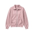 thumbnail image 5 of LUVDA Women's Waffle Knit Zip Up Jacket with Large Pockets Long Sleeve Collared Fall Outerwear, 5 of 6