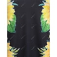 thumbnail image 3 of Vestido de Sol Talla Extra con Estampado de Girasol Rosegal  Vestidos florales de talla grande, 3 of 5