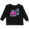 thumbnail image 3 of Inktastic Cute Pink Sea Turtle Boys or Girls Long Sleeve Toddler T-Shirt, 3 of 5