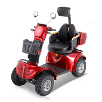 Powered Recreational Travel 4-Wheel Mobility Scooter