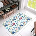 thumbnail image 3 of MKHERT Funny Watercolor Tropical Beach Palm Tree Surfboard and Car Doormat Rug Home Decor Floor Mat Bath Mat 30x18 inch, 3 of 3
