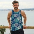 thumbnail image 6 of Salouo Bohemian Mandala for Men's Tank Tops,Sleeveless Muscle Shirts for Men Quick Dry Workout Tank Top Gym Muscle Tee Fitness Bodybuilding Sleeveless T Shirt-Medium, 6 of 7